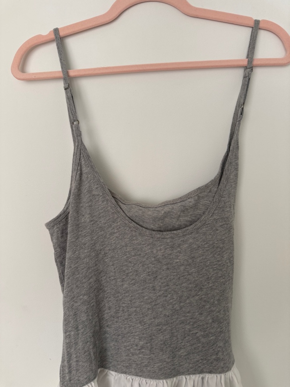 Free People Gray and White Spaghetti Strap Sundress - Picture 5 of 7
